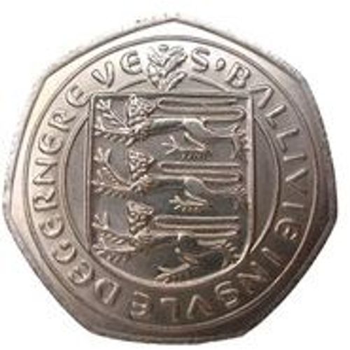 Pièce 50 Pence Guernesey Elizabeth Il - 1981