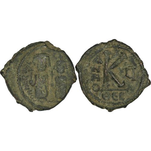 Byzance - Demi Follis - Heraclius Et Heraclius Constantin - K - Thessalonique - Rare - Bc.830 - 24-351