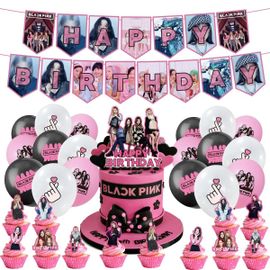 48 pièces de décorations de gâteaux BLACKPINK pour cupcakes