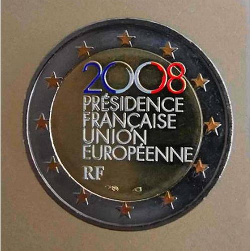 France 2008 - 2 Euros Commemorative - Presidence Europeenne - Couleur - In Farbe - Colored - Coloriert