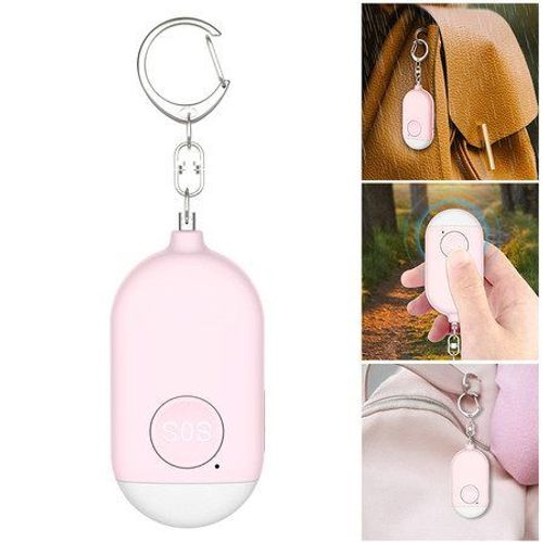 Porte-clés d'alarme personnelle d'urgence avec lampe de poche