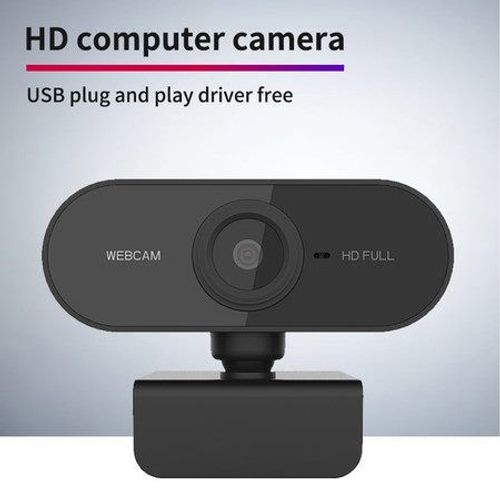 Webcam HD pour ordinateur de bureau ou portable, caméra Web USB avec microphone intégré