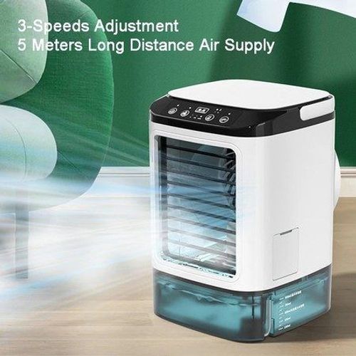 Climatiseur de bureau portable, refroidisseur d'air silencieux avec veilleuse