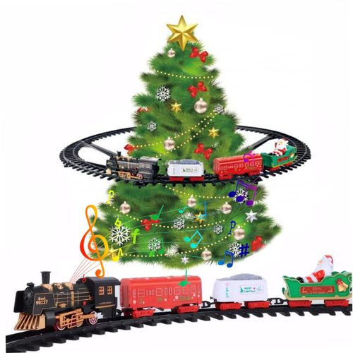 Train électrique pour sapin de Noël avec lumière