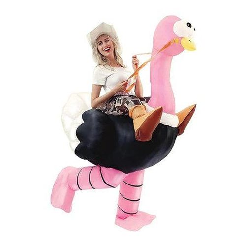 Costume D'autruche Gonflable Pour Halloween, Taille Adulte (150-190 Cm)