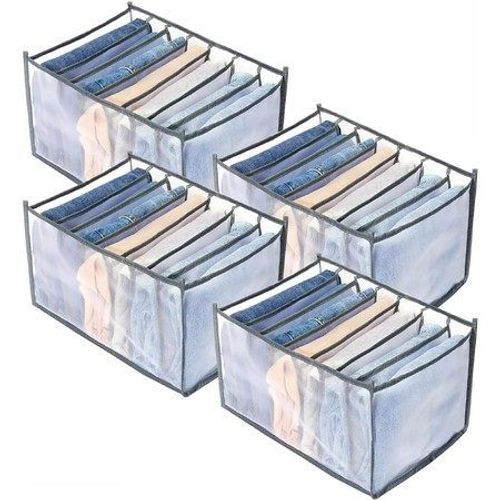 Lot De 4 Tiroirs De Rangement Pour Penderie, Placard, Vêtements