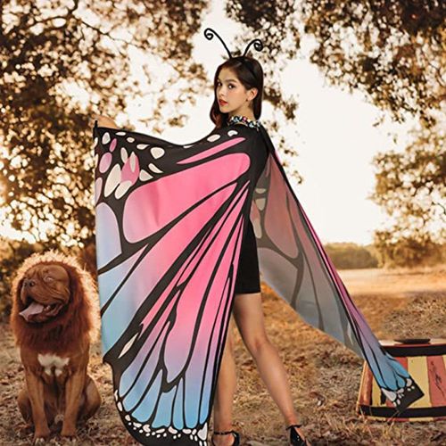 Ailes De Papillon Pour Dames Cape Nymphe Pixie Accessoire De Costume D'halloween