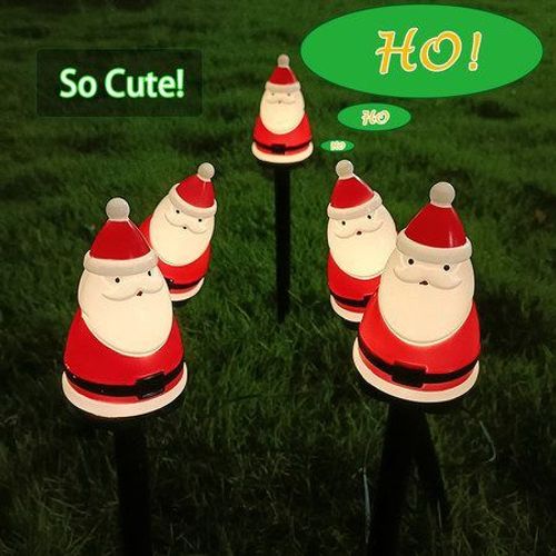 Guirlandes solaires de Noël pour jardin