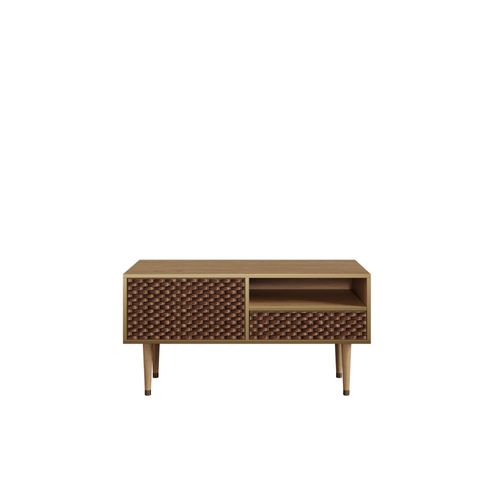Ottohome Meuble Tv3-305 Chêne 1 Tiroirs 1 Porte 114x48x57 Cm