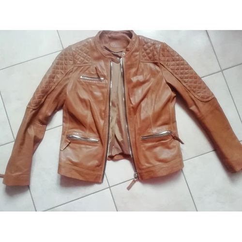 Veste - Blazer 100 % Cuir D' Agneaux Taille 42/44.