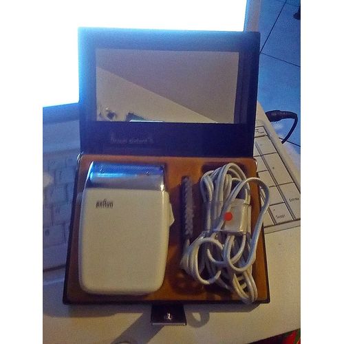 Rasoir Vintage Braun Sixtant S Dans Son Coffret D'origine Avec Accessoires ..