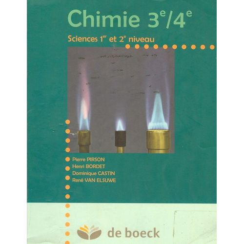 Chimie 3e/4e - Sciences 1er Et 2e Niveau