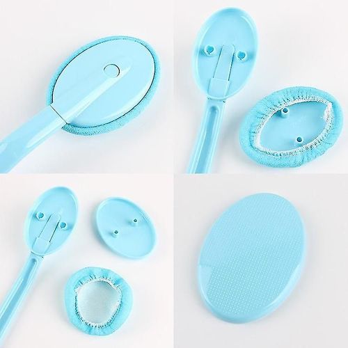 1 Ensemble Applicateur De Lotion Pour Le Dos Amovible Brosse De Bain Corporel Monolatéral Avec Longue Poignée En Plastique 