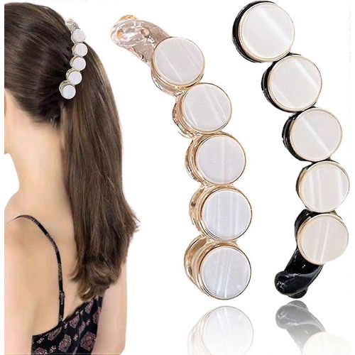 Crday Girls Hair Clips, Crocodile Hair Grips Banana Pins Barrette Accessoire Pour Femmes Cadeau