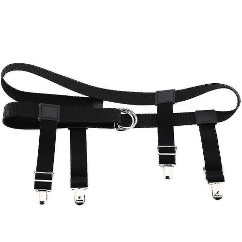 Hommes Femmes Ceinture Élastique En Nylon Avec Jarretière Clip Clip Bas Pantalon Jeans Holder Strains Pince Réglable