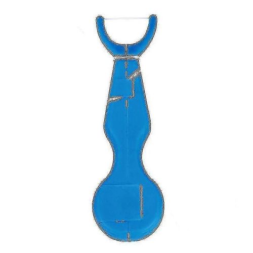 Bâton De Soie Dentaire Auto-Coupé Pour Nettoyer Les Dents, Avec 30m De Soie Dentaire, Bleu