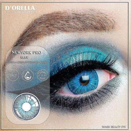 Lentilles De Contact De Couleur Pour Les Yeux 2pcs Lentilles Colorées Cosmétiques Lentilles Naturelles Brun Bleu Lentilles De Contact Beauté Maquillage Des Yeux 