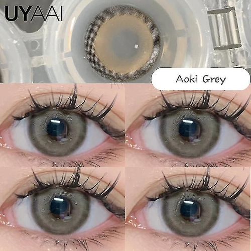 1 Paire De Lentilles De Contact De Couleur Pour Les Yeux Lentilles Noires Pour La Datation Gris Lentilles Oculaires De Couleur Naturelle Lentilles De Contact Pour Les Yeux Bruns 