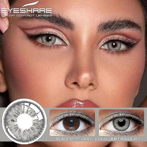 Lentilles De Contact De Couleur Naturelle Pour Les Yeux 1paire De Lentilles De Contact Brunes Lentilles Annuelles Colorées Lentilles Oculaires Belles Pupilles Contacts