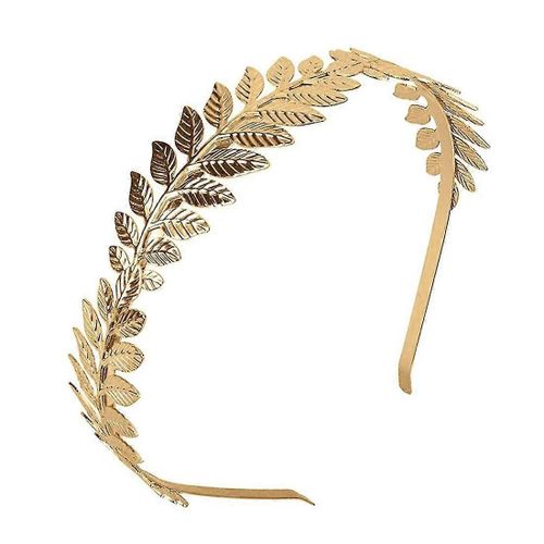 Déesse Tiara Feuille D¿Or Bande Couronne De Feuilles, Filles Grecque Feuille D¿Or Bandeau Nuptiale Bandeaux