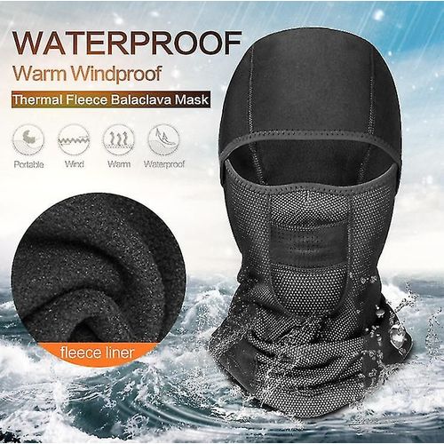 Masque De Ski Cagoule Par Temps Froid Résistant À L¿Eau Et Coupe-Vent Polaire Masque Thermique Facial