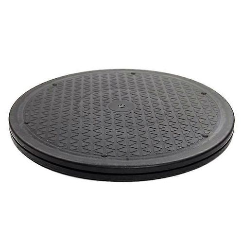 Support en acier pivotant rotatif robuste de 12 pouces pour moniteur TV platine Lazy Susans Black Round Sha