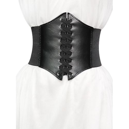 Femmes Vintage Faux Cuir Steampunk Sexy Underbust Ceinture Ceinture Corset Ceinture