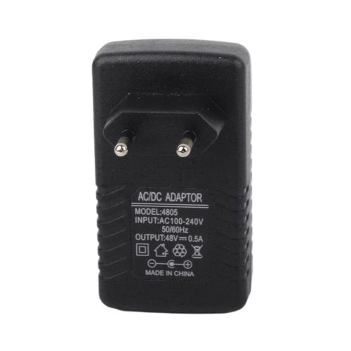48V 0.5A Mur POE Injecteur Ethernet Adaptateur IP Téléphone/Caméra Alimentation EU Plug
