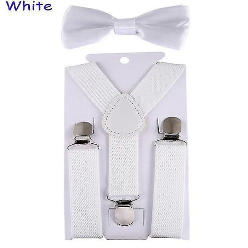 Bretelles Pour Enfants Avec N?ud Papillon, Ensemble, Bretelles, Accessoire De Liens De Mariage Réglables Niuniu