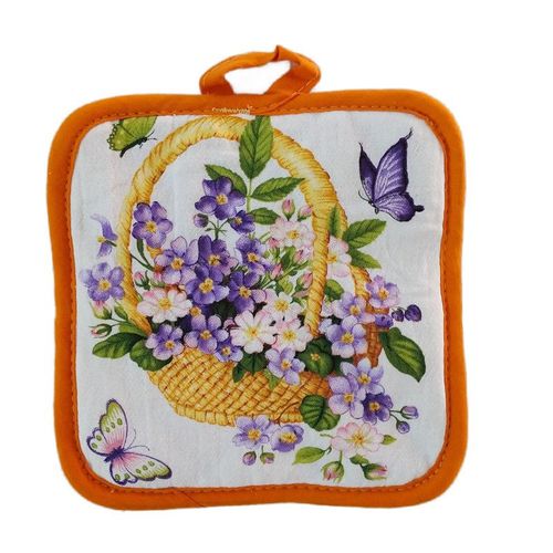 1 pièce 16.5x16.5cm coton à coudre carré résistant à la chaleur support de Pot coussinets de Table napperon de cuisine outil de cuisson