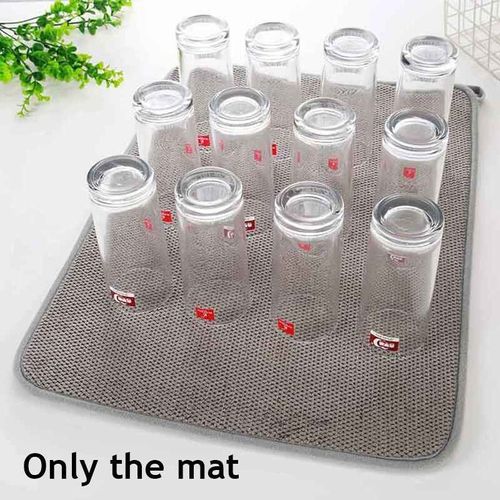 Polymères Rectangulaires Pour Sèche-Vaisselle De Table,Tapis De Séchage De Vaisselle,Égouttoir,Grille,Filtre À Eau,Napperon De Table À Degré De Chaleur,Outils De Cuisine,30x40cm