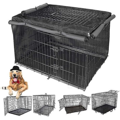 Cage Pour Chien D¿Intérieur Housse De Protection Solide, Cage Pour Chien Multifonctionnelle Résistante À La Lumière, Matériau En Tissu Oxford 420d (Sans Cage Pour Chien)(956161cm)