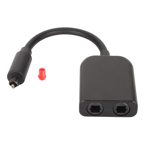Convertisseur de son à fibre optique à fibre optique 6 c?urs 1 entrée 2 sortie mâle vers femelle pour PS3 pour Xbox One S CD DVD