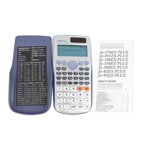Calculatrice scientifique grand écran 417 fonctions de batterie puissance coulissante Cove bureau calculatrice pour bureau école affaires