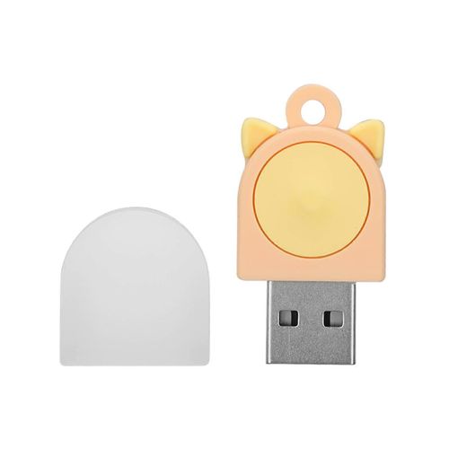 Oreille De Chat U Disque Mini Mignon Cadeaux Innovant Dessin Animé USB2.0 USB Clé USB Voiture U Disque pour PC Portable Orange Jaune 128 Go