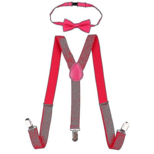 N?ud Papillon Pour Enfants Et Bretelles Élastiques Réglables Compatibles Avec Les Garçons