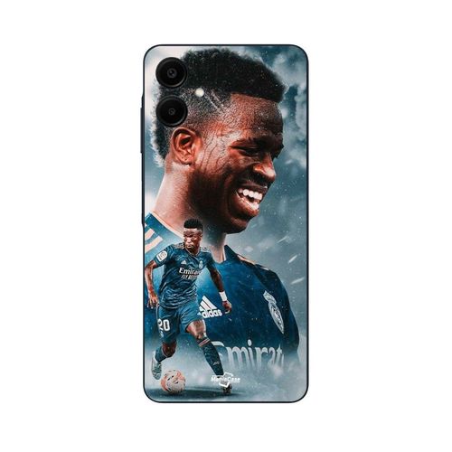 Coque Samsung Galaxy A06 Vinicius Jr Real Madrid Bleu Wallpaper