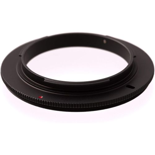 Bague d'inversion Macro pour Objectif de diamètre 58MM. Coupleur Macro. Compatible avec Canon EOS 2000D 4000D 200D 800D 80D 6D Mark II 6D 7D Mark II 5D Mark IV EOS-1D X Mark II 5DS R 5DS.[J684]