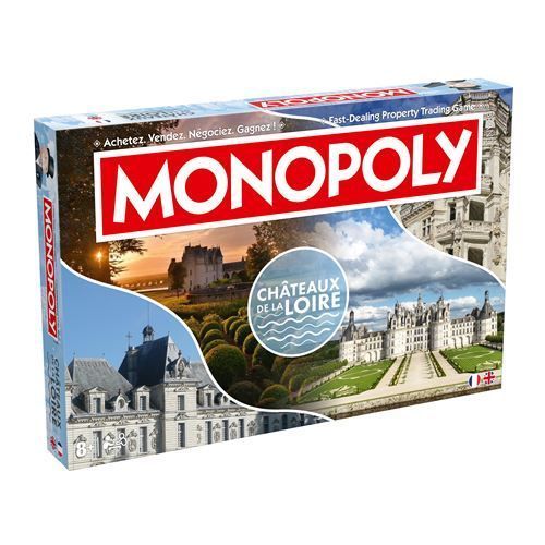 Jeu Classique Winning Moves Monopoly Châteaux De La Loire