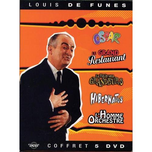 Louis De Funès - 5 Films Cultes : Le Grand Restaurant + Oscar + Hibernatus + L'homme Orchestre + La Folie Des Grandeurs