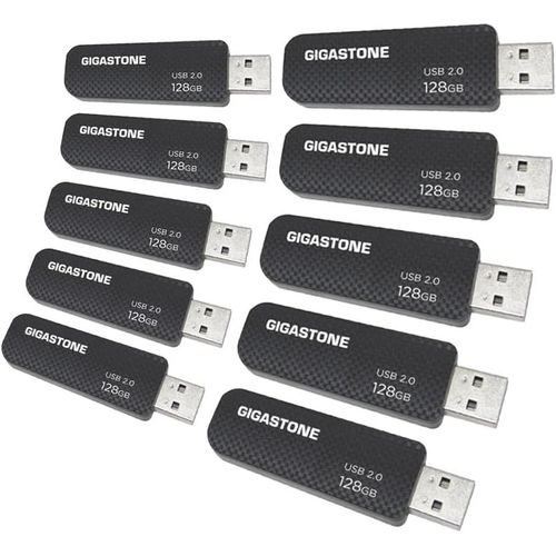Lot De 10 Clé Usb 128 Go, V30 Série, Clé Rétractable Pour Pc Ordinateur Portable Macbook, Compatible Avec Windows Mac Linux, Usb 2.0 Flash Drive Stockage Mémoire Stick, Style En Vogue - Noir[X1408]