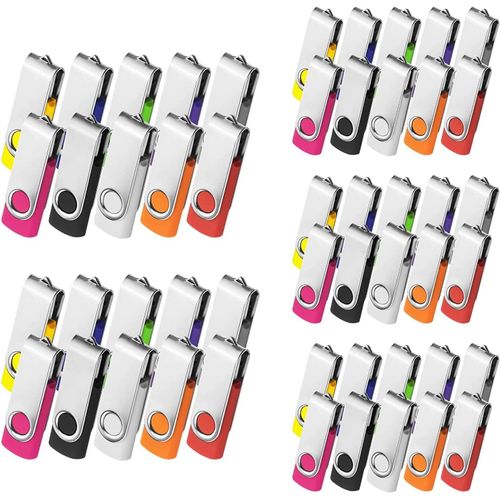 Lot De 50 Clés Usb 2.0 Pivotantes En Métal 4 Go[X1729]