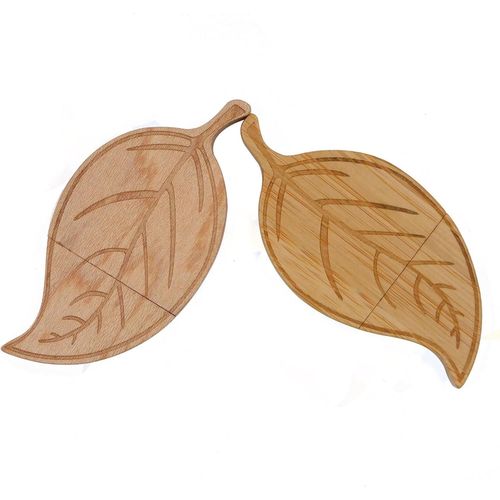 Lot De 2 Clés Usb En Érable Et Bambou Pour Les Étudiants Et Les Cadeaux D'Affaires (2 Paquets De 4 Go)[X1638]