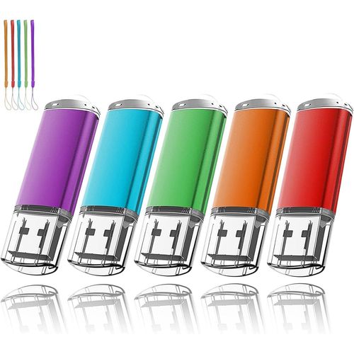 Lot De 5 Clés Usb 2.0 Pivotantes 2 Go[X2220]