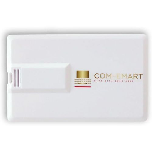 Carte Plastique Cle Usb 128 Go (Blanche)[X1117]