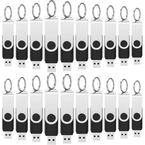 1 Go Clé Usb 100 Lot De 2.0 Clef Usb Stockage Rotation Disque Mémoire Stick Pour Ordinateur Portable, Ordinateur, Tv, Voiture ¿1Go,100 Pièces,Noir¿[X2076]