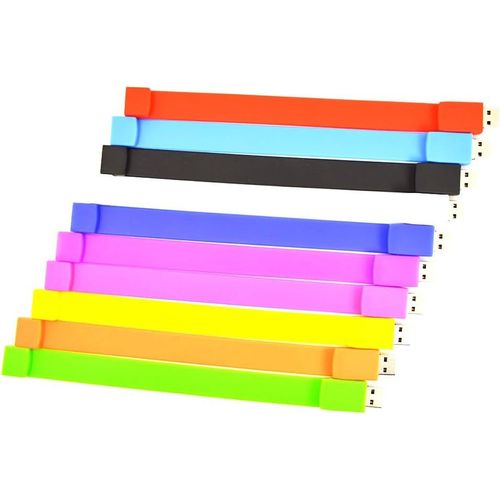 Lot De 10 4Go Clé Usb Bracelet 4 Go Cle Usb Mémoire Usb 2.0 Lecteur Flash Usb Couleur Assortie Clef Usb Pendrive By[X747]