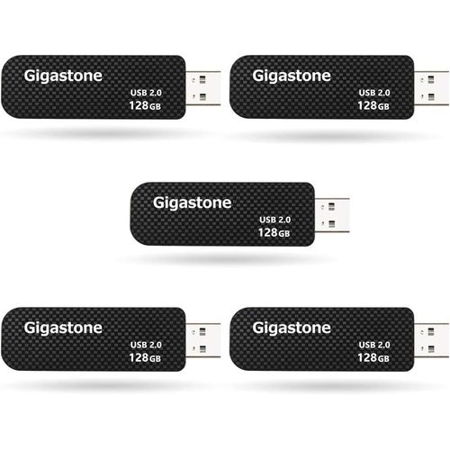 Lot De 5 Clé Usb 128 Go, V30 Série, Clé Rétractable Pour Pc Ordinateur Portable Macbook, Compatible Avec Windows Mac Linux, Usb 2.0 Flash Drive Stockage Mémoire Stick, Style En Vogue - Noir[X518]