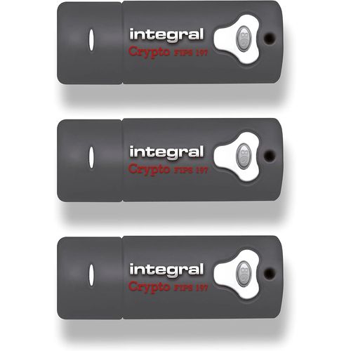 Clé Usb 8Go Crypto-197 256-Bit 3.0 Usb Mémoire Flash Drive Cryptée - Certifiée Selon La Norme Design Étanche À Double Couch -3Pk Xts-Aes[X2145]