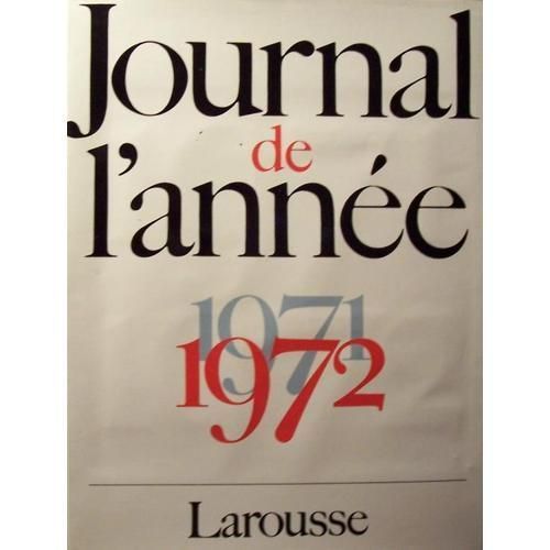 Journal De L'année 1971-1972